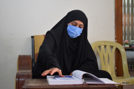 فرع النجف: تسليم الكفالة الشهرية المقدمة من الدكتورة/ س.س. 