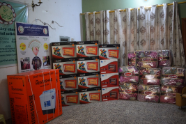 فرع النجف: يواصل أعماله الإنسانية ضمن حملة {شتاء دافىء}