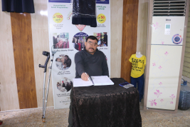 فرع البصرة: تسليم المساعدات الإنسانية (ضمن برنامج المشاريع الجماعية)