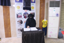 فرع البصره : تسليم المساعدات الإنسانية ضمن برنامج المشاريع الجماعية