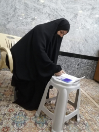 فرع النجف: تسليم التبرع الوارد من (تبرعات المحسنين الكرام) 