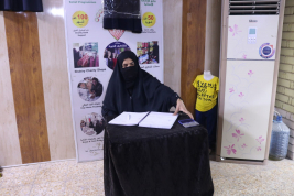 تسليم كفالة الأيتام للأرملة  ( غفران . ع . أ ) من المتبرعة الكريمة / مي كبه