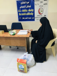 فرع مدينة الصدر: تسليم التبرع الوارد من (تبرعات المحسنين الكرام)