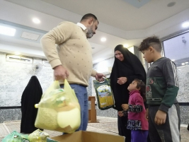 فرع النجف :- السيد / حيدر جعفر يتبرع لحمله السلات الرمضانيه 