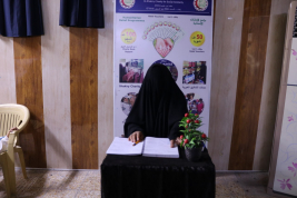 فرع البصرة :تسليم المساعدات الإنسانية المقدمة من المتبرعة الكريمة / السيدة مي كبة 