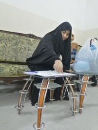 فرع النجف: تسليم التبرع الوارد من (تبرعات المحسنين الكرام)