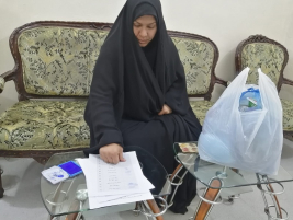 فرع النجف: تسليم الكفالة الشهرية المقدمة من (السيد/ علي الشاكري)