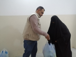 فرع النجف: تسليم التبرع الوارد من (تبرعات المحسنين الكرام)