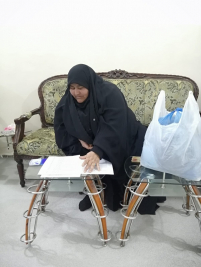 فرع النجف :-  تسليم الكفالة الشهرية المقدمة من (السيد/ جلال فيروز)