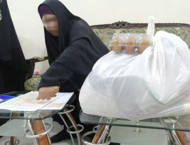 فرع النجف :- تسليم التبرع الوارد من (تبرعات المحسنين الكرام)