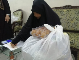 فرع النجف :-تسليم التبرع الوارد من (تبرعات المحسنين الكرام)