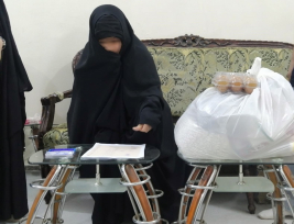 فرع النجف:  تسليم التبرع الوارد من (تبرعات المحسنين الكرام)