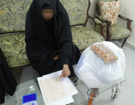 فرع النجف:  تسليم الكفالة الشهرية المقدمة من (السيد/ بهاء الموسوي)