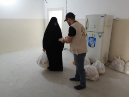 فرع النجف: تسليم الكفاله الشهريه من السيد ( حارث كبه)