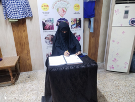 فرع البصرة: تسليم كفالة الأيتام الشهرية المقدمة من (السيدة/ مي كبة)