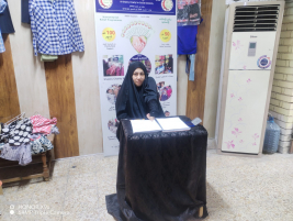 فرع البصرة : تسليم كفالة الأيتام الشهرية الواردة من المتبرعة الكريمة /  مي كبه 