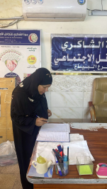 فرع البياع : تسليم الكفالة الشهرية الواردة من المتبرع الكريم / هيثم كبه .