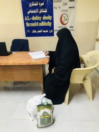 فرع مدينة الصدر: تسليم التبرع الوارد من (تبرعات المحسنين الكرام)