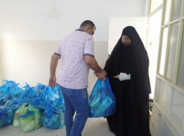 فرع النجف: تسليم التبرع الوارد من (السيد/ M. Mahmoud) 