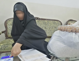 فرع النجف: تسليم التبرع الوارد من (السيدة/ إيناس باقر)