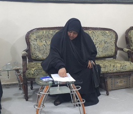 فرع النجف: تسليم الكفالة الشهرية المقدمة من (السيد/ حارث كبة)