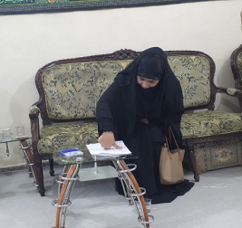 فرع النجف: تسليم الكفالة الشهرية المقدمة من (السيد/ بهاء الموسوي)