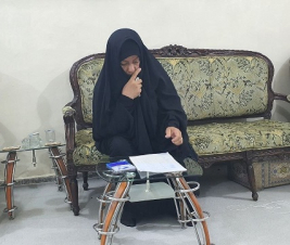فرع النجف: تسليم الكفالة الشهرية المقدمة من (الدكتور / سلمان الخضيري)