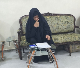 فرع النجف :  تسليم الكفالة الشهرية المقدمة من السيد / انمار