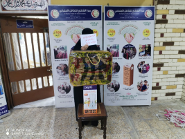 تسليم كفالة الأيتام الشهرية الواردة من المتبرعة الكريمة  ( م . ك ) . 
