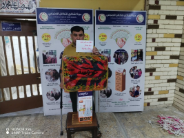 تسليم المساعدة الخيرية الواردة من المتبرع الكريم الدكتور ( م. التميمي ) 