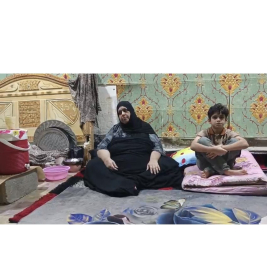 فرع البصرة / سيدة متعففة تعاني المرض والعوز تستنجد بأهل الكرم والانسانية