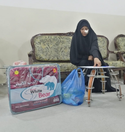 فرع النجف: تسليم التبرع الوارد من (تبرعات المحسنين الكرام)